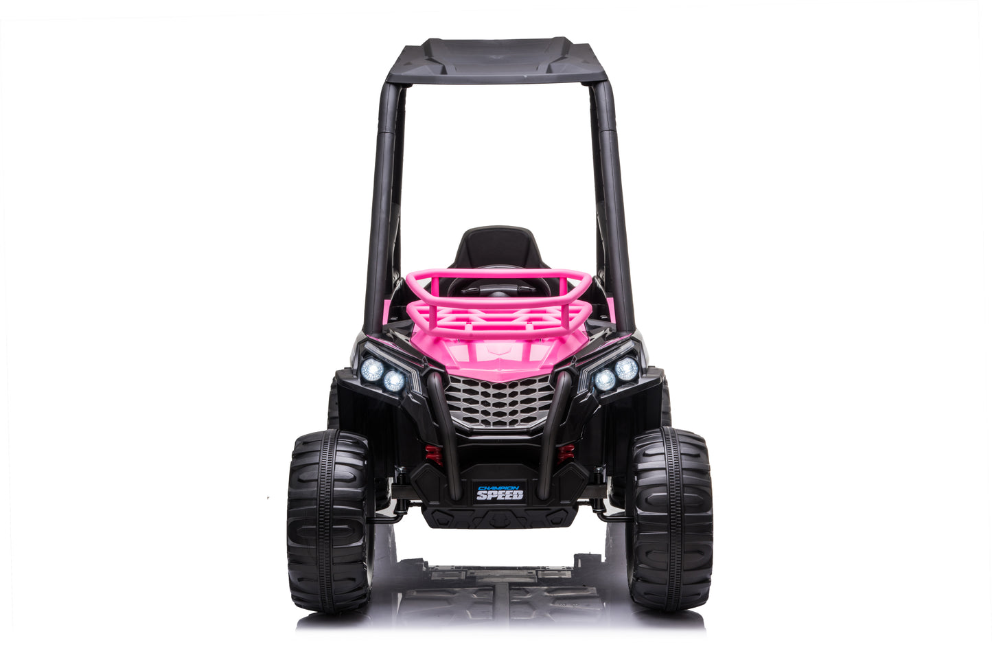 24V Electric Kid Ride On Car with Remote Control, Pink JS370 UTV Ride on Car for Kids