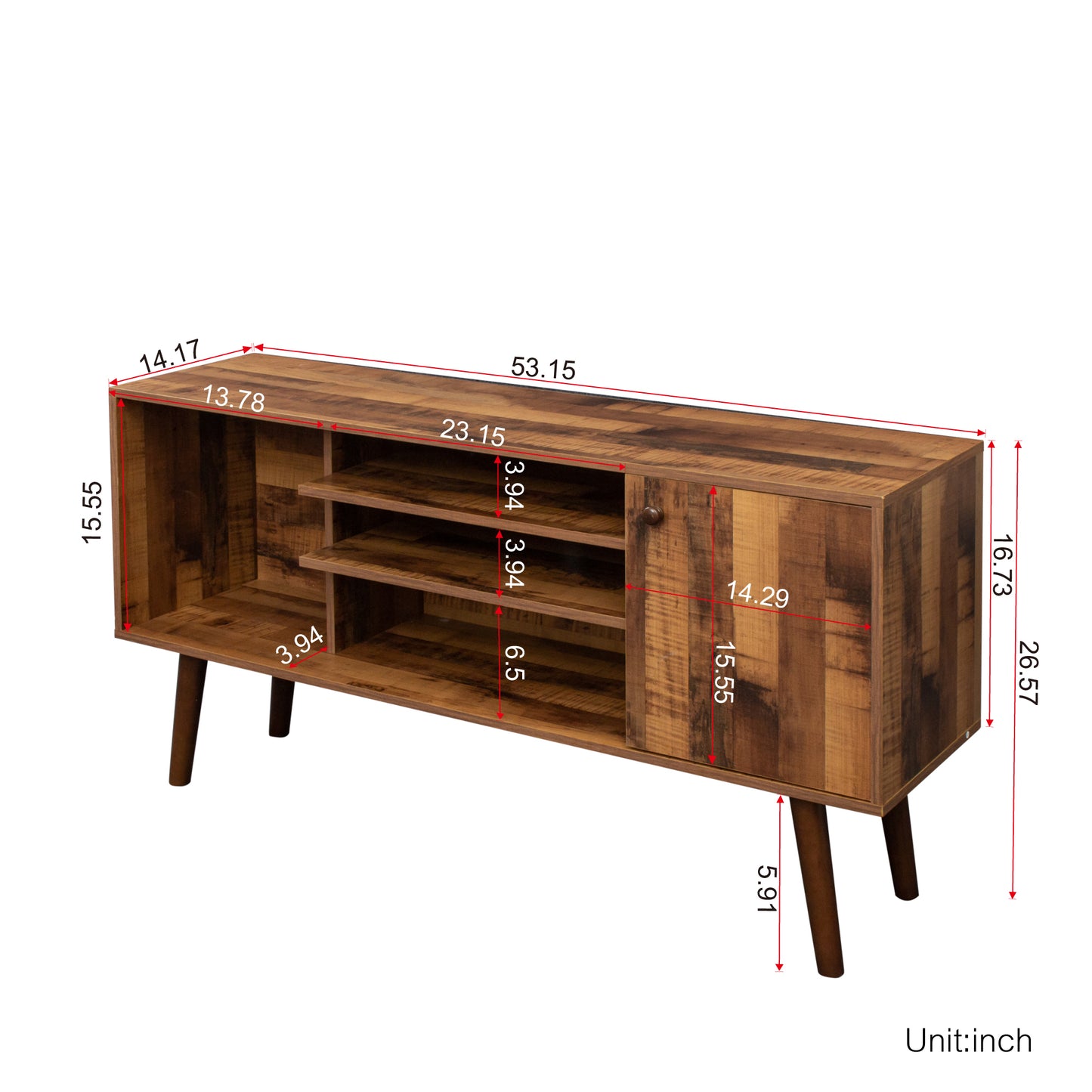 Modern TV Stand with Ample Storage and Stylish Design