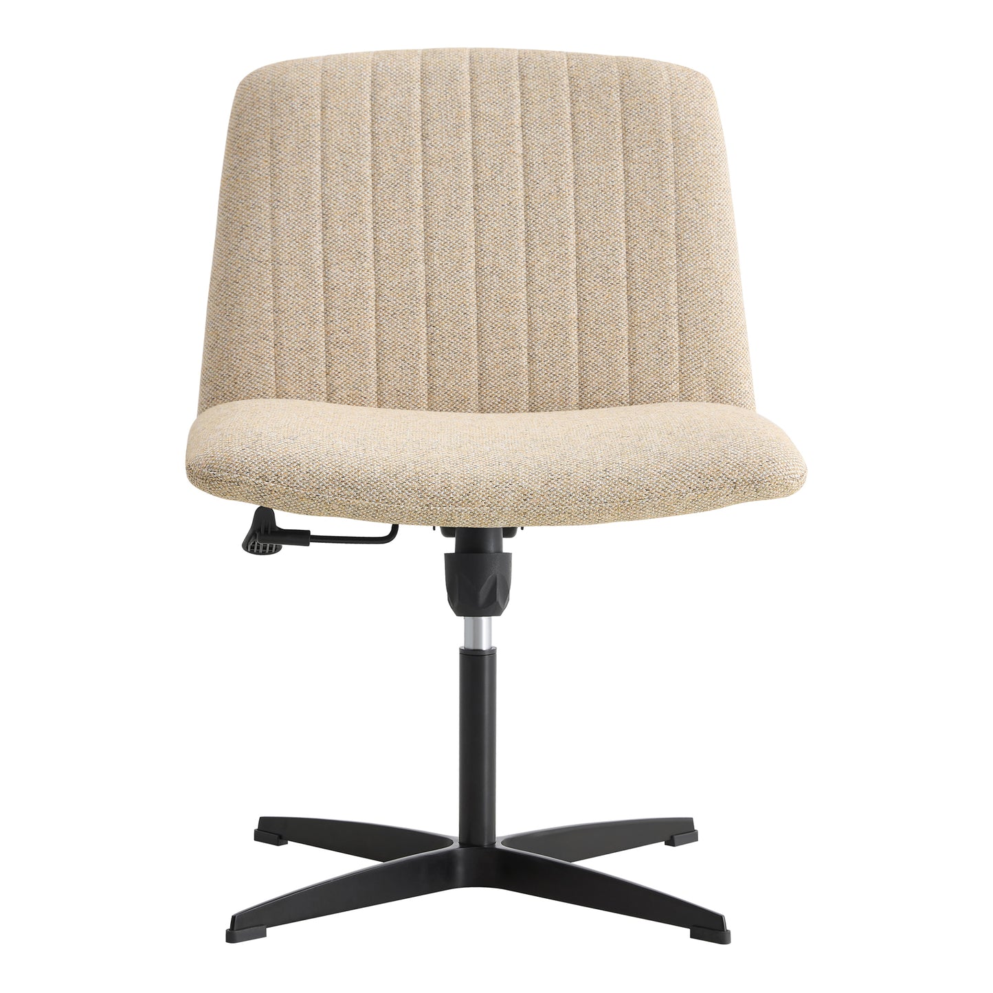 Fabric Material Home Computer Chair Office Chair Adjustable 360 ° Swivel Cushion Chair With Black Foot Swivel Chair Makeup Chair Study Desk Chair No Wheels