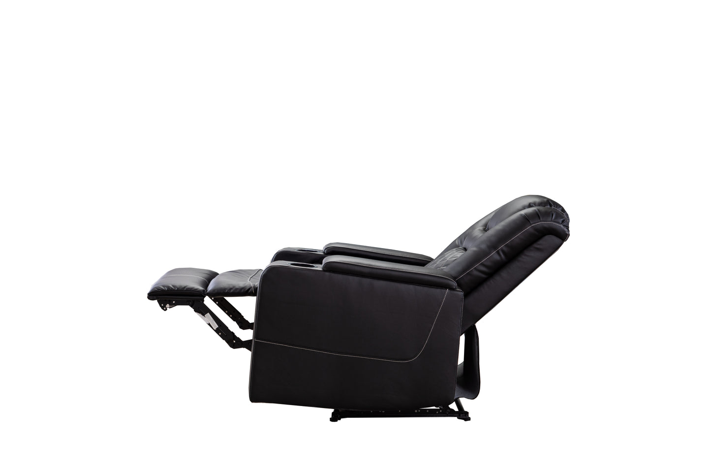 Luxurious Recliner with Cup Holder and USB Port in PU Material