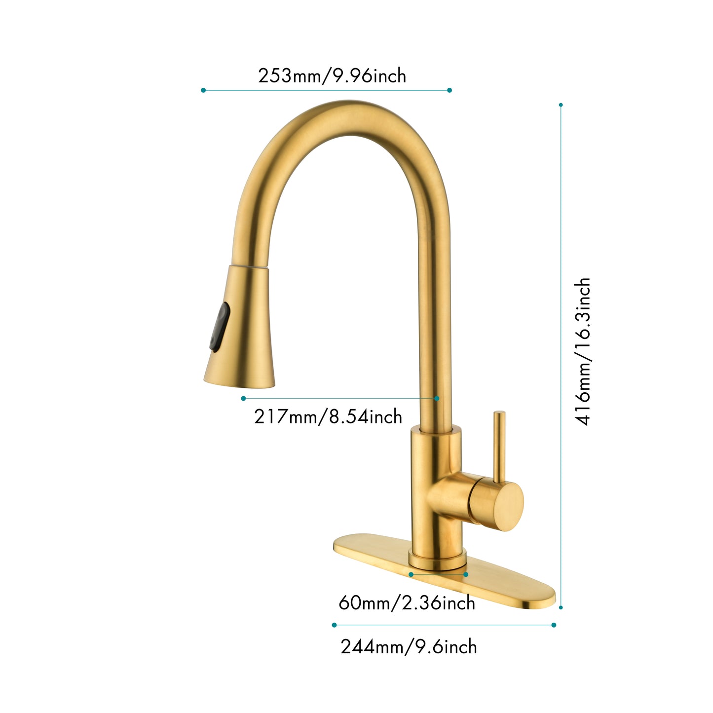 Kitchen Faucet with Pull Out Spraye