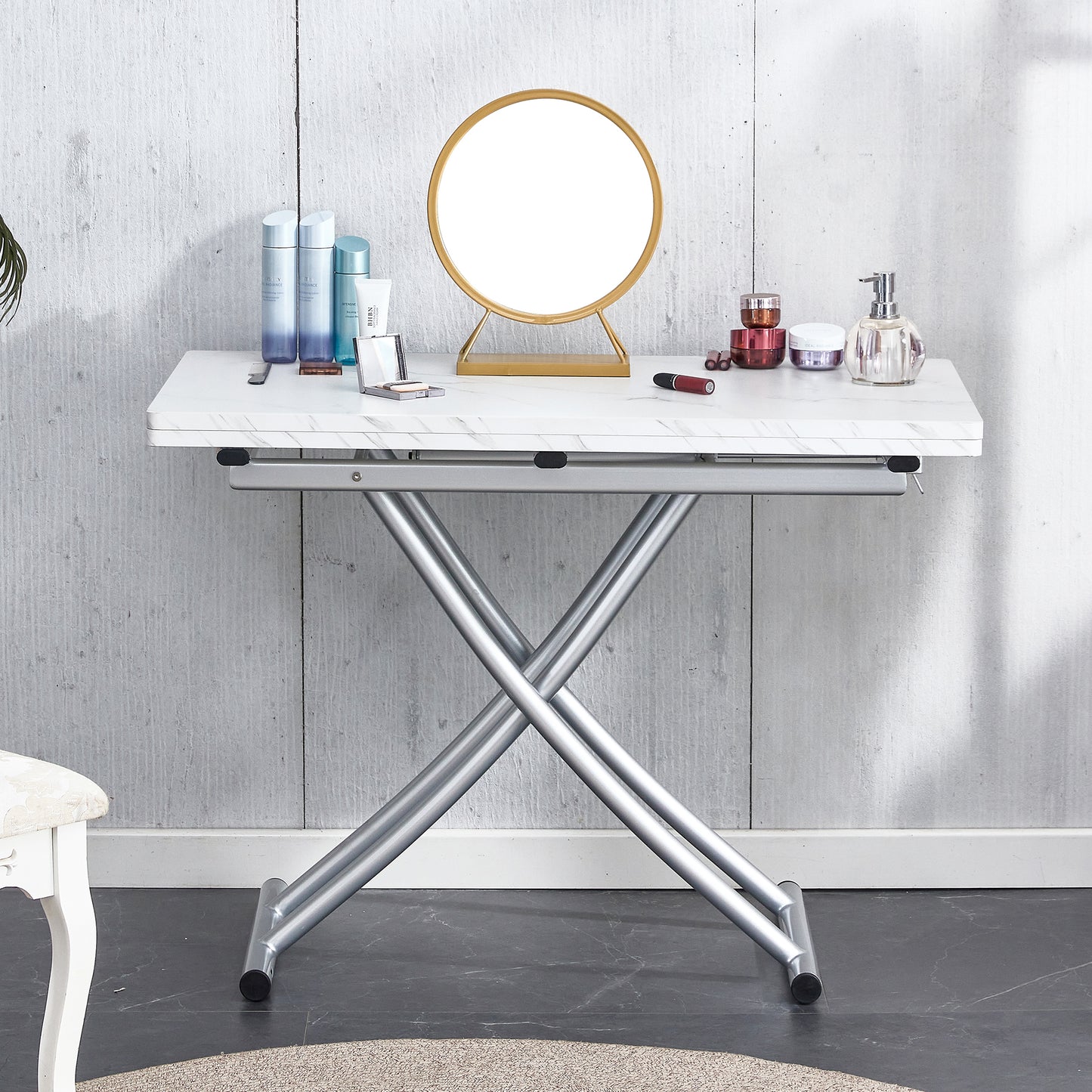 Versatile Minimalist Lift Table with Adjustable Height and Foldable Design