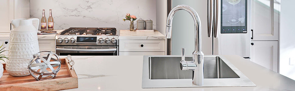 Simple Deluxe 15-Inch Stainless Steel Kitchen Sink with Built-in Components