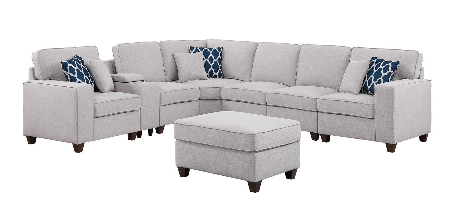 Sam Sectional Sofa with Ottoman