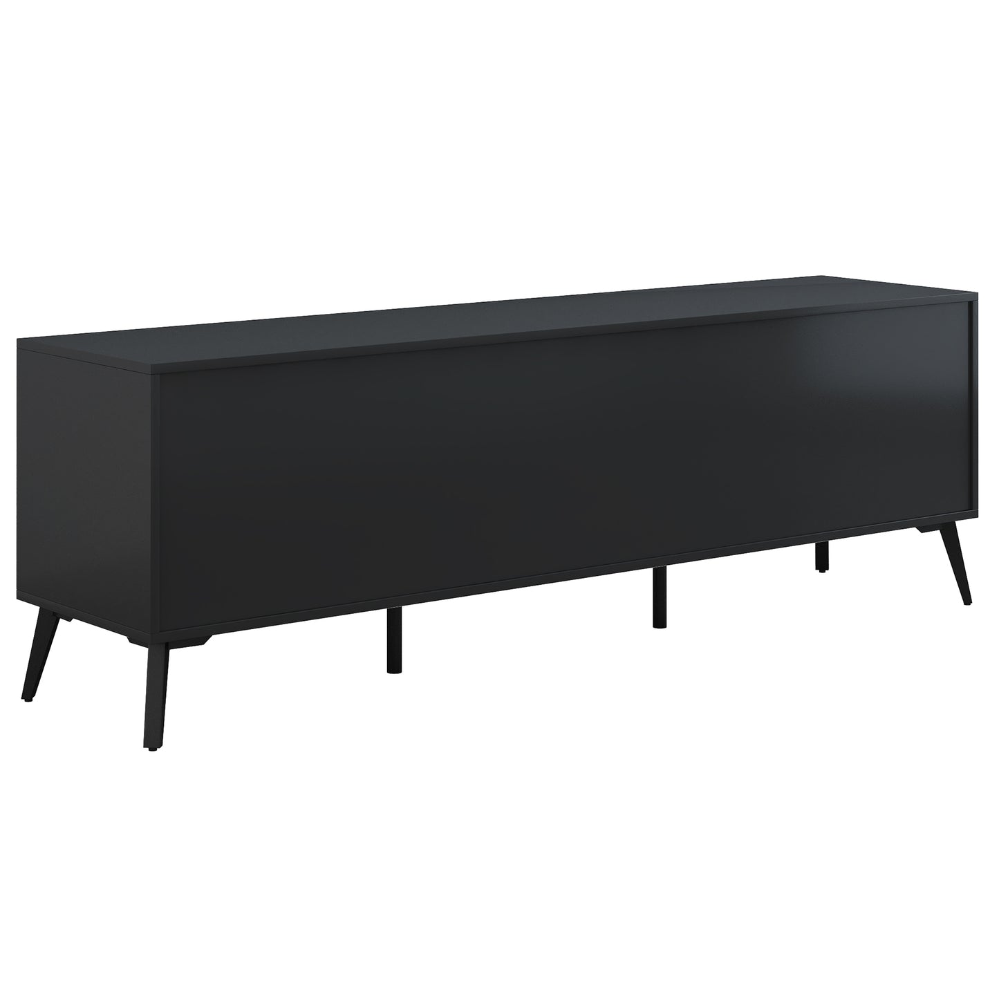 Sleek TV Console Stand with Adjustable Shelves and Drawer for Living Room