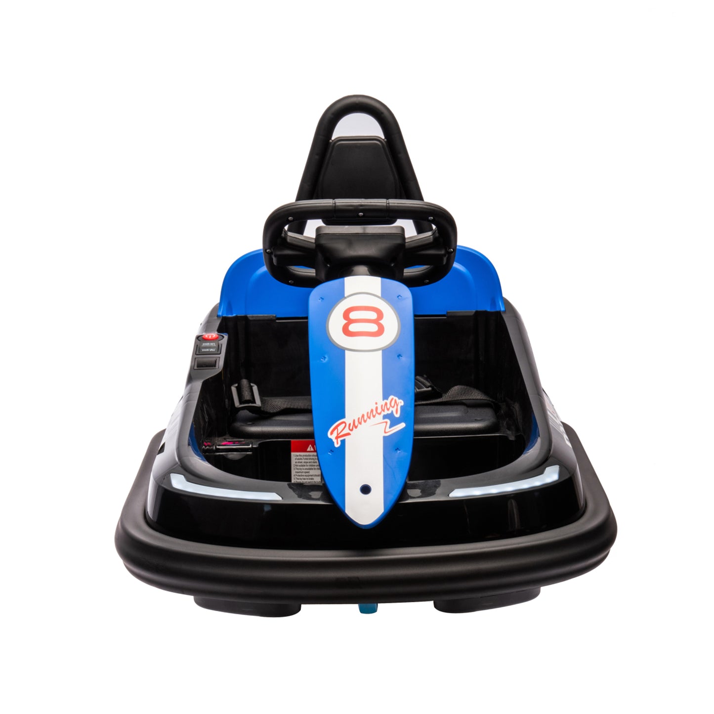 6V Kids Ride on Electric Go Kart  Bumper Car W/Parents Remote Control,Three Speed Adjustable,LED Lights,Horn,Bluetooth,Player&360°Spin,Vehicle body with Anti-collision padding for 18m+.