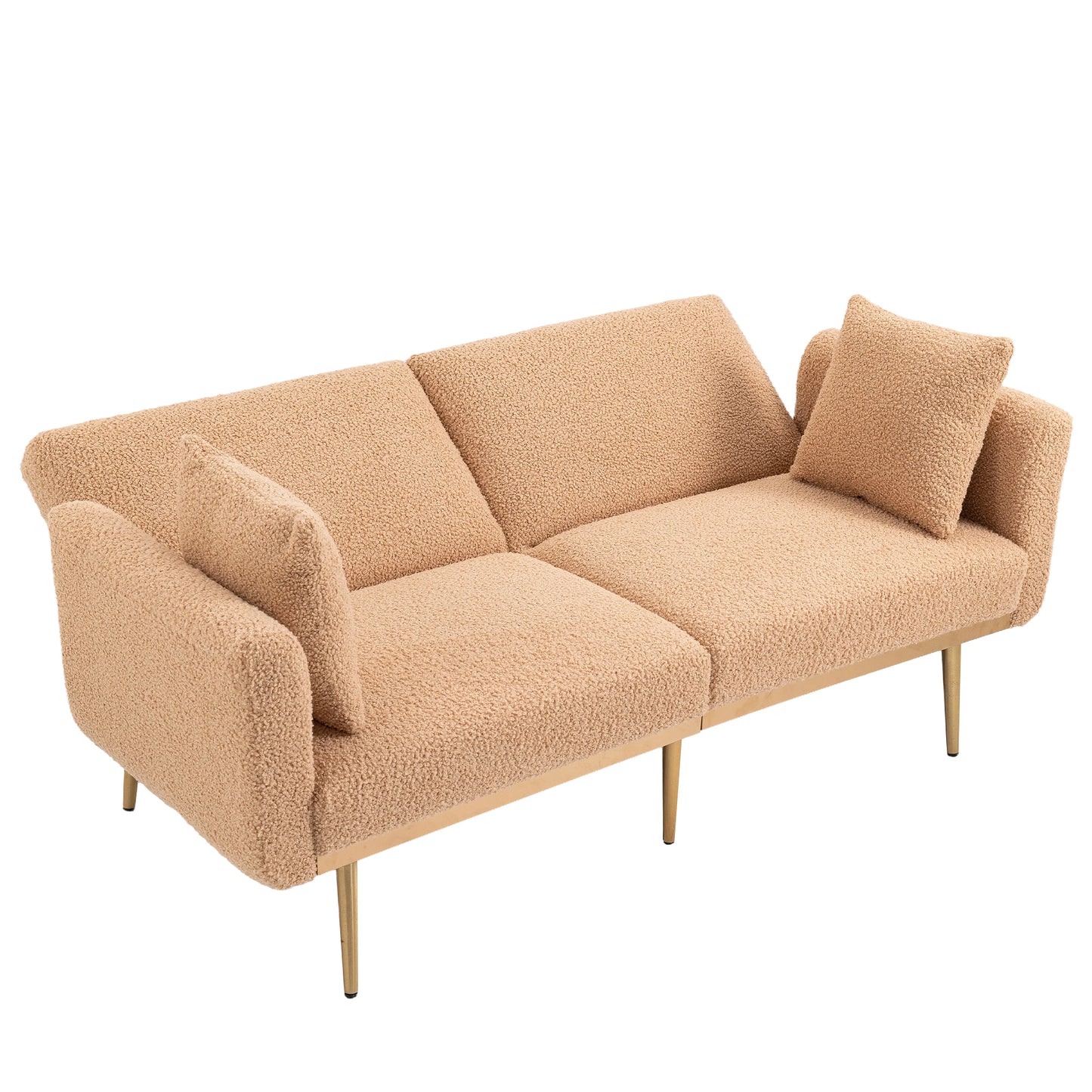 Velvet  Sofa , Accent sofa .loveseat sofa with metal  feet