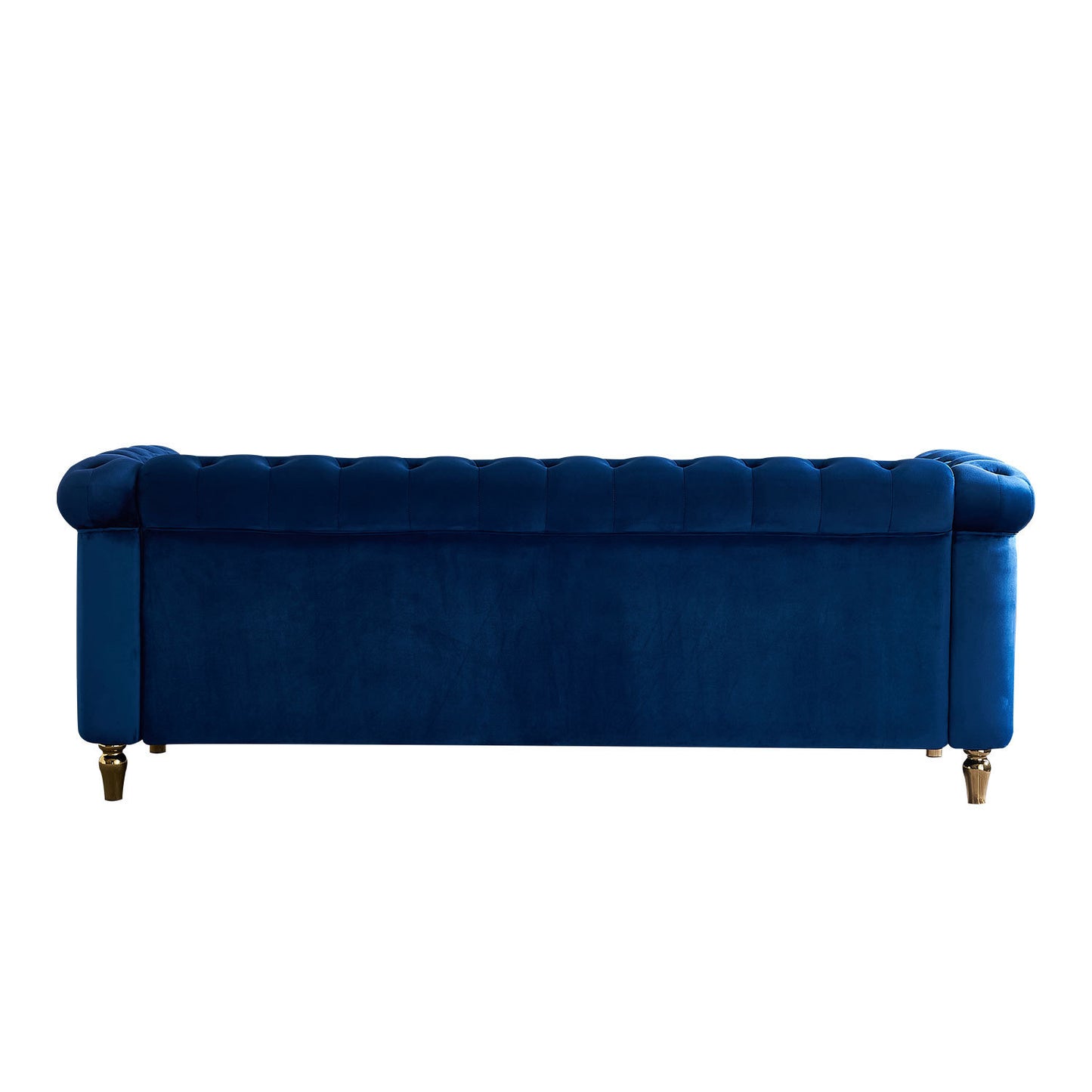 Chesterfield Velvet Sofa 84.65 inch for Living Room BLUE Color