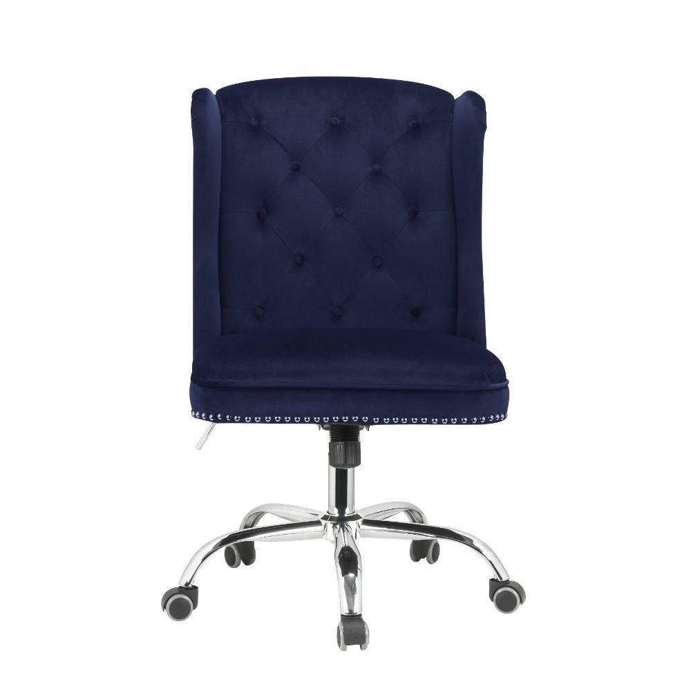 Jamesia Office Chair, Midnight Blue Velvet 92665