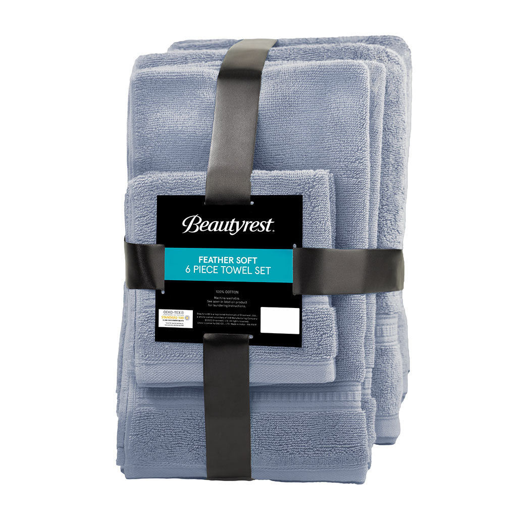 Plush 100% Cotton Towel Set with Antimicrobial Protection