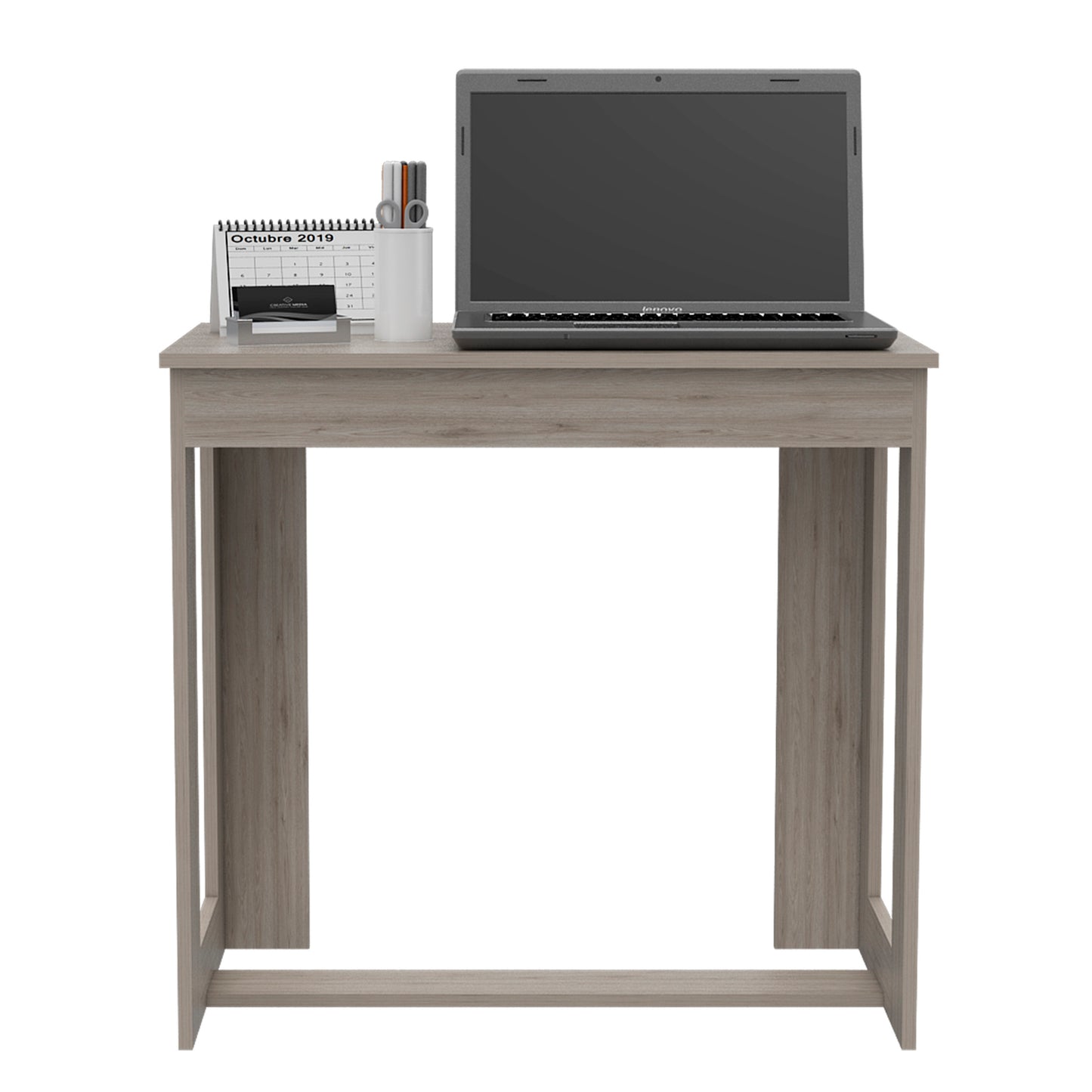 Oasis Home Office Desk in Light Gray - Modern and Practical