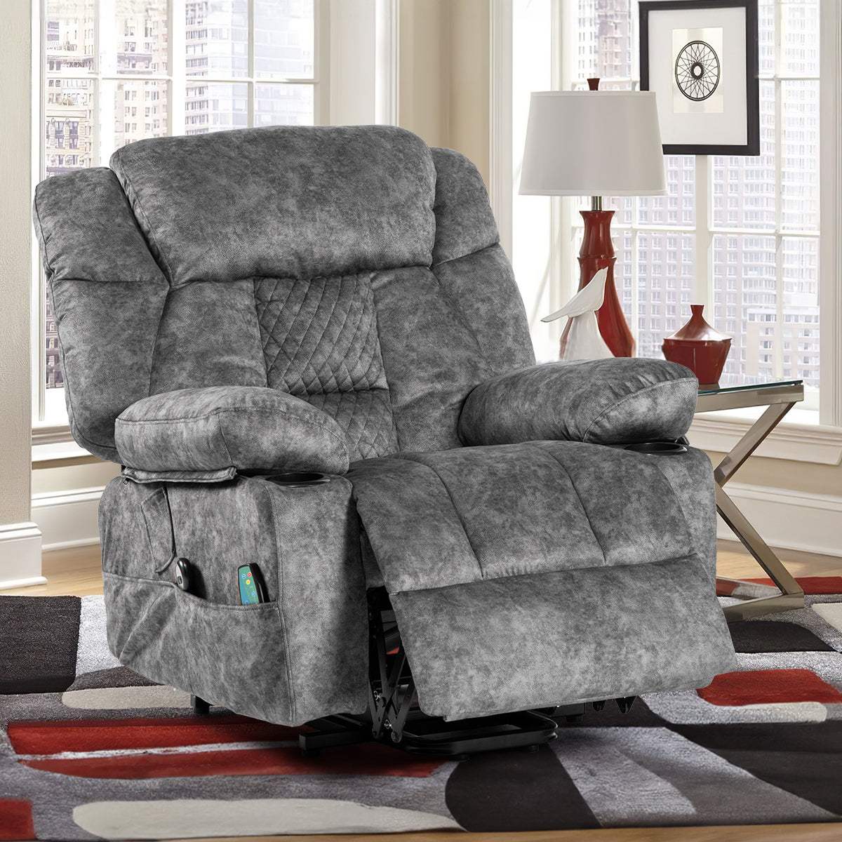 Massage and Heat Power Lift Recliner Chair for Enhanced Comfort