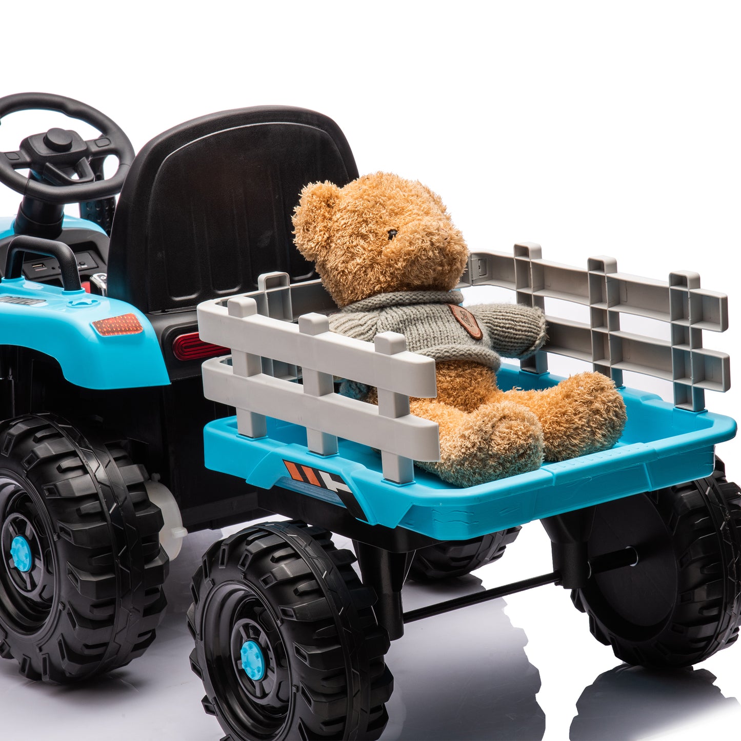 Electric Tractor Ride-On Toy with Remote Control and Luxury Features