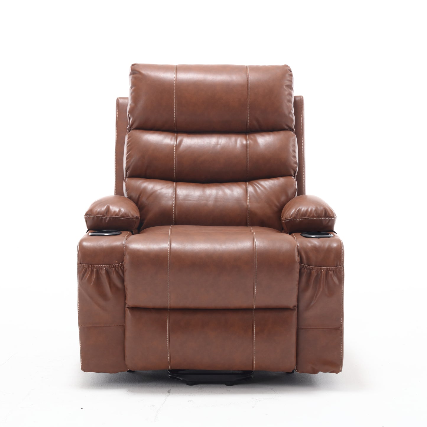 Electric Power Lift Recliner Chair with Massage, Heat, and Side Pockets for Elderly