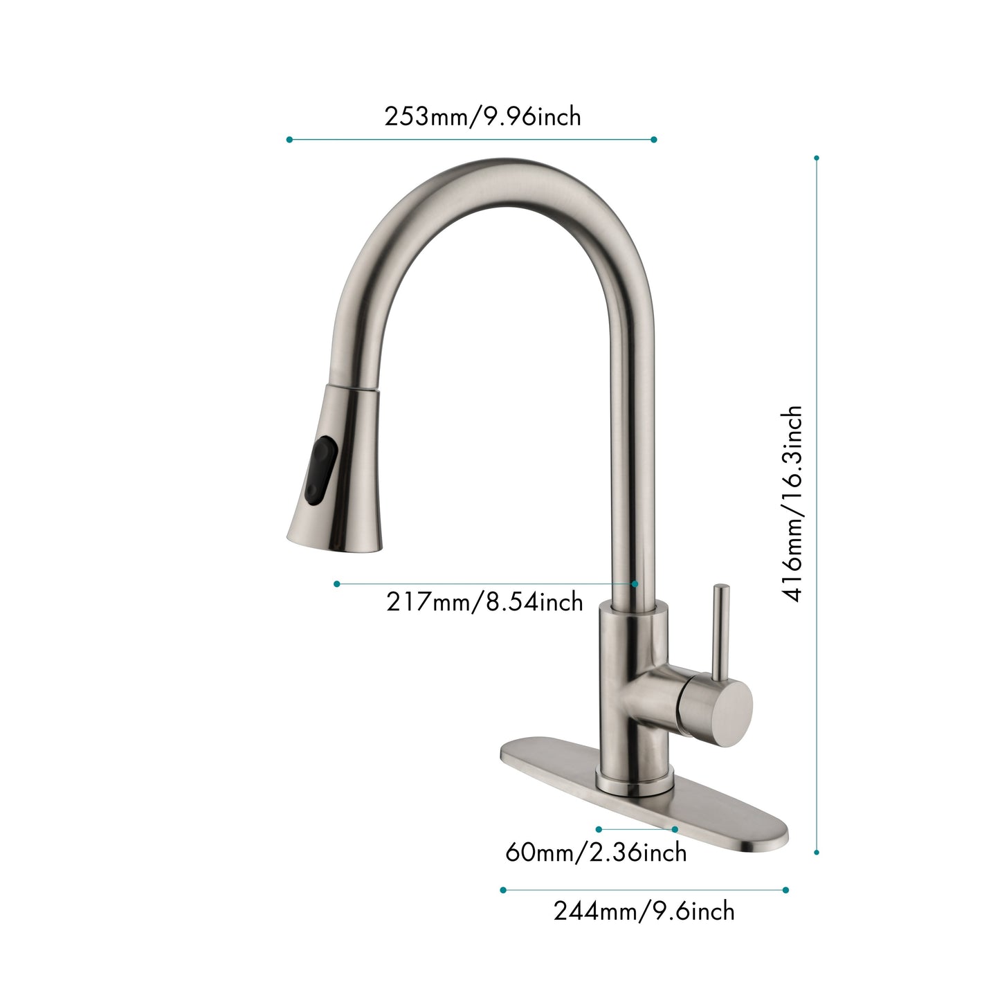 Kitchen Faucet with Pull Out Spraye