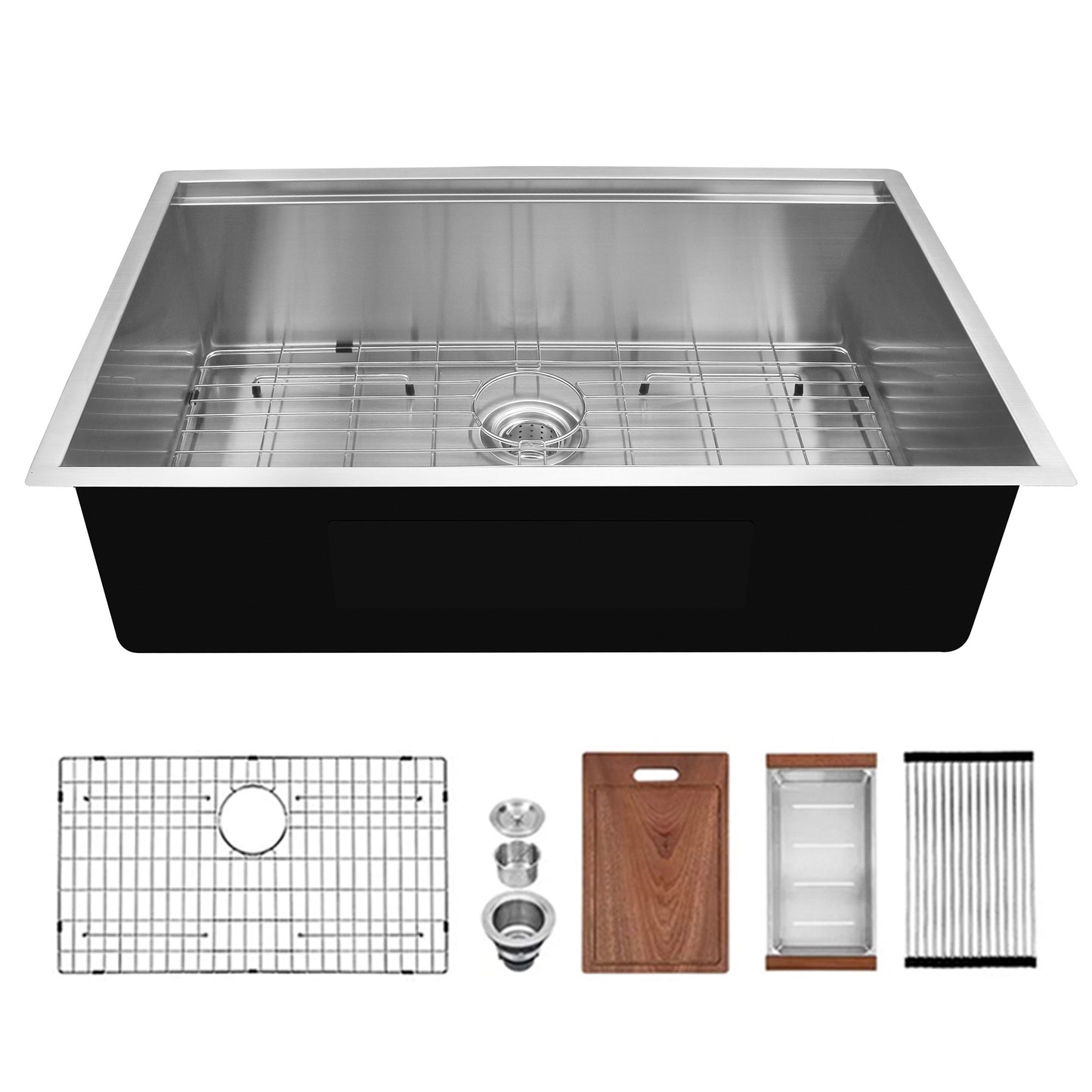 Upgrade Your Kitchen with the ALWEN 30 Inch Workstation Ledge Kitchen Sink