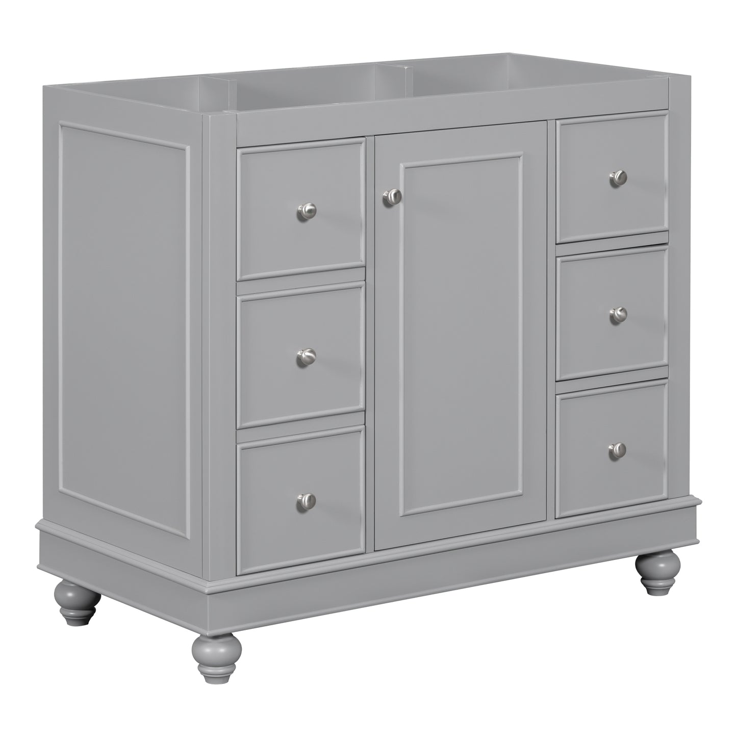 [Cabinet Only] 36" Gray Bathroom vanity(Sink not included)