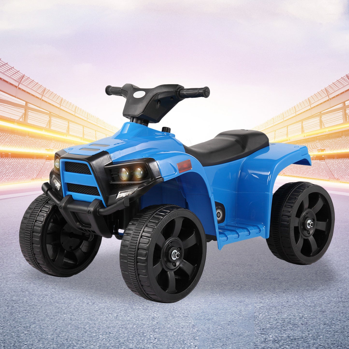 Kids Electric ATV Quad Ride On Car Toy - Blue