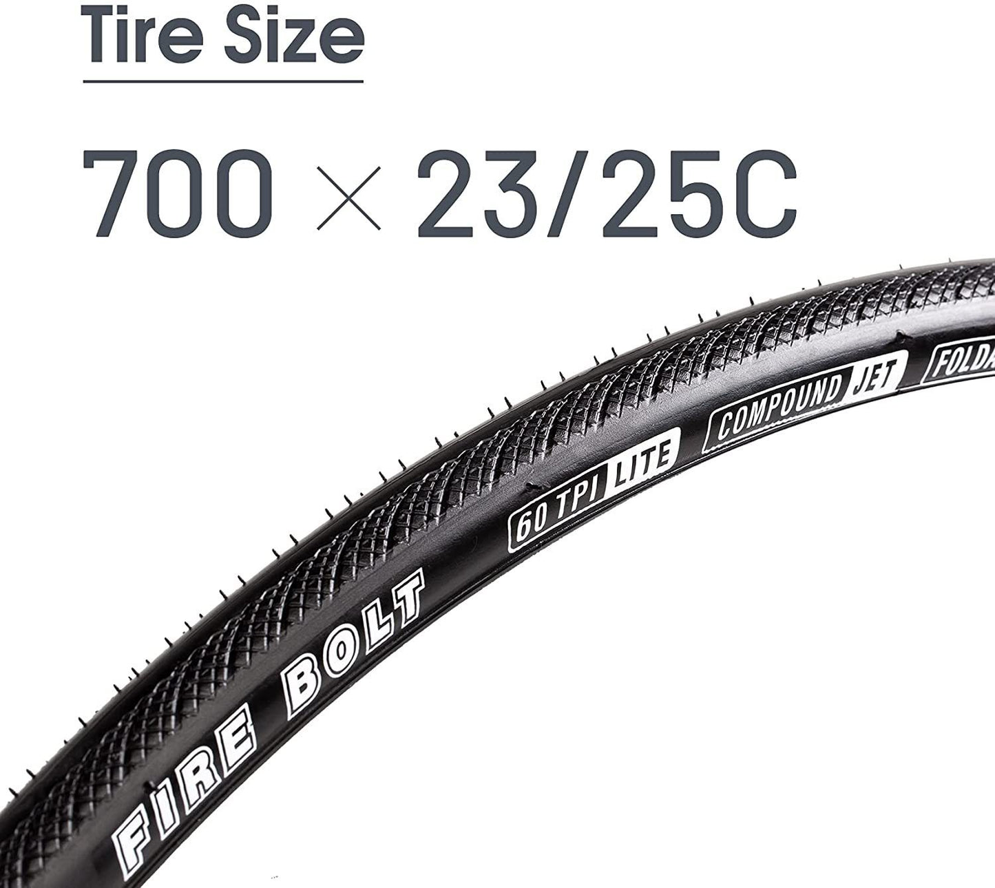 Elecony 20 PACK 700x25c Foldable 60 TPI Road Bike Tire City Commuter Tires with Nylon Protection for Cycle Road Touring Bike Bicycle Replacement Tire