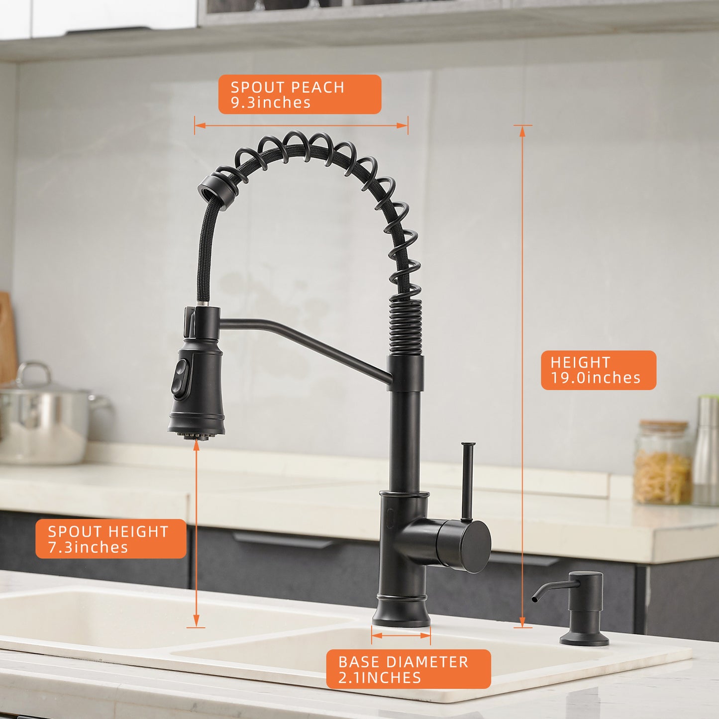 Touchless Kitchen Faucet,Hands Free Automatic Smart Kitchen Faucet