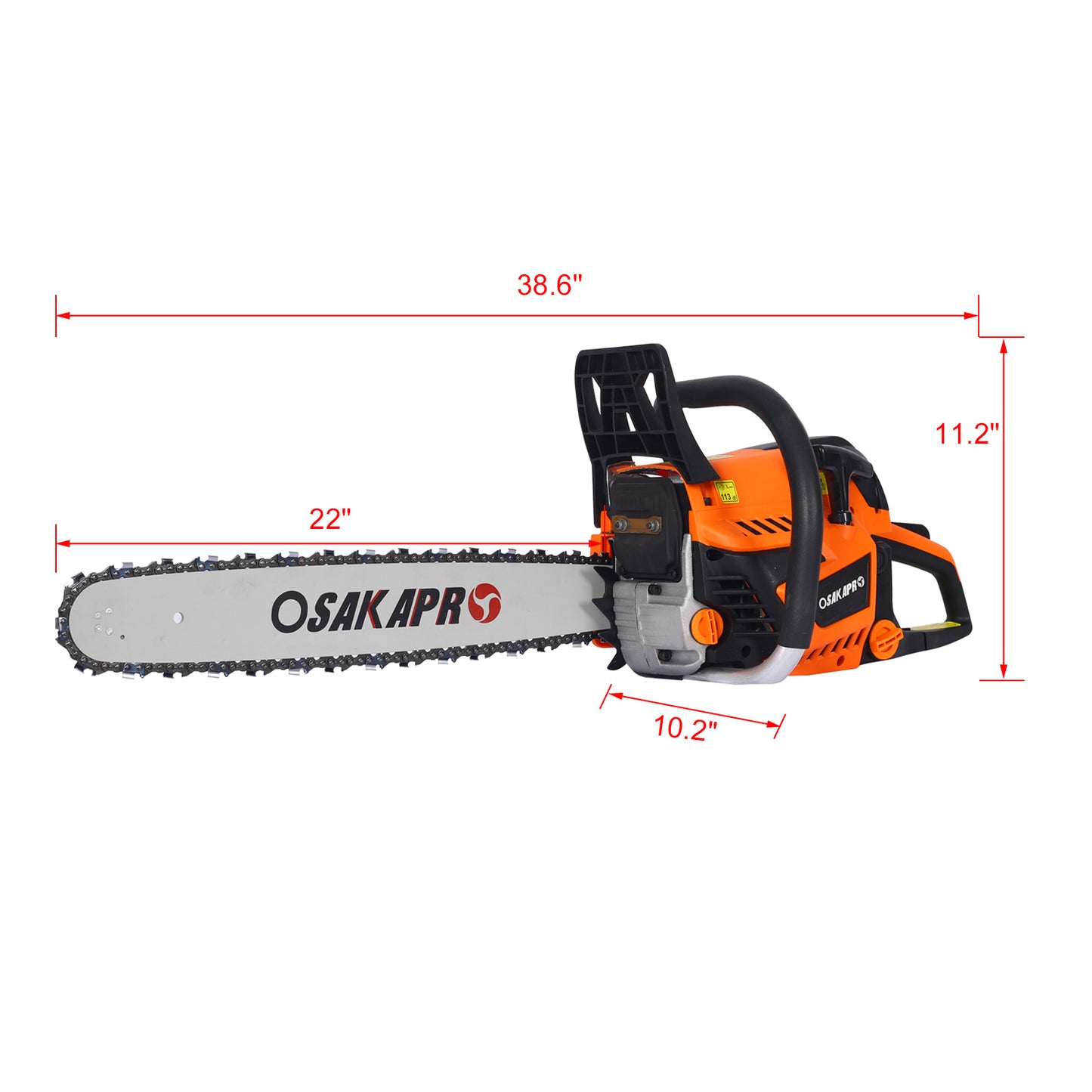 Chainsaw gas  22inch ,58cc Gasoline Chain Saw for Trees ,Wood Cutting 2-cycle EPA Compliant