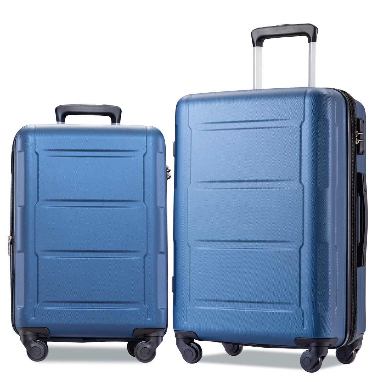 Expandable  Spinner Wheel 2 Piece Luggage Set ABS Lightweight Suitcase with TSA Lock 20inch+24inch