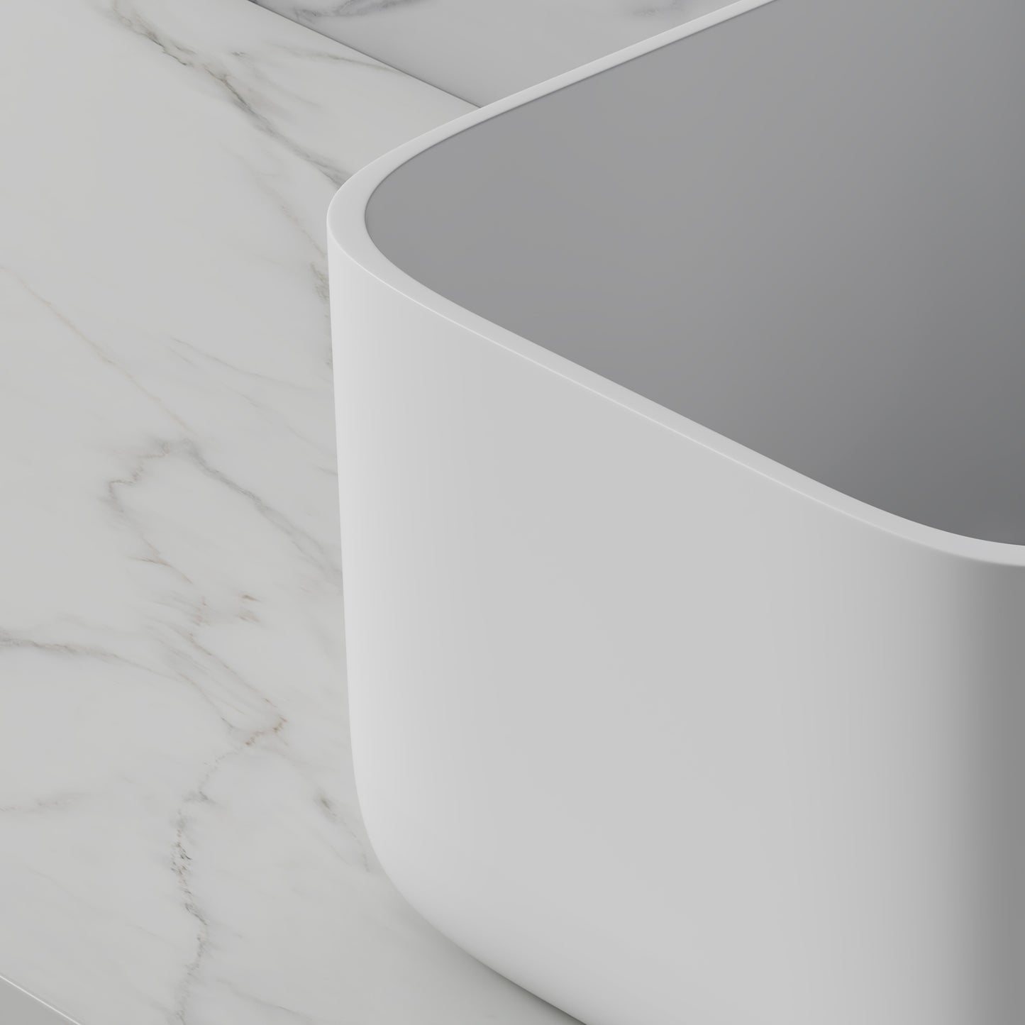 11.2inch depth Solid surface basin