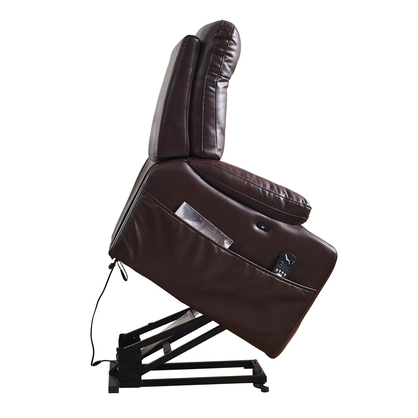 Electric Power Lift Recliner Chair Sofa with Vibration Massage and Lumbar Heat for Elderly