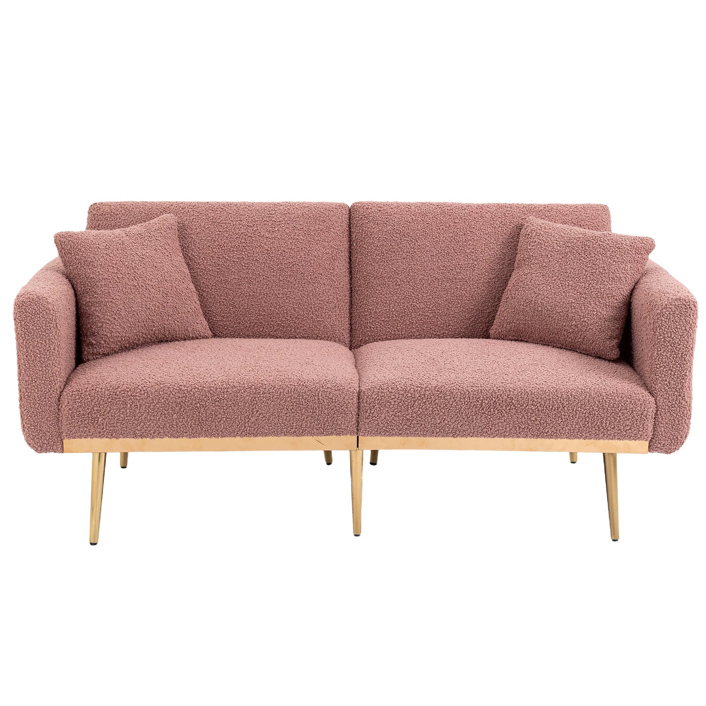 Velvet  Sofa , Accent sofa .loveseat sofa with metal  feet