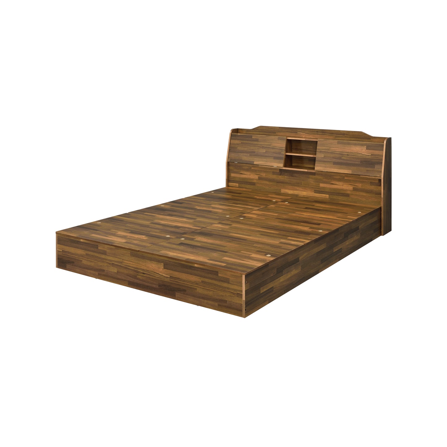 Hestia Queen Bed in Walnut Finish BD00542Q