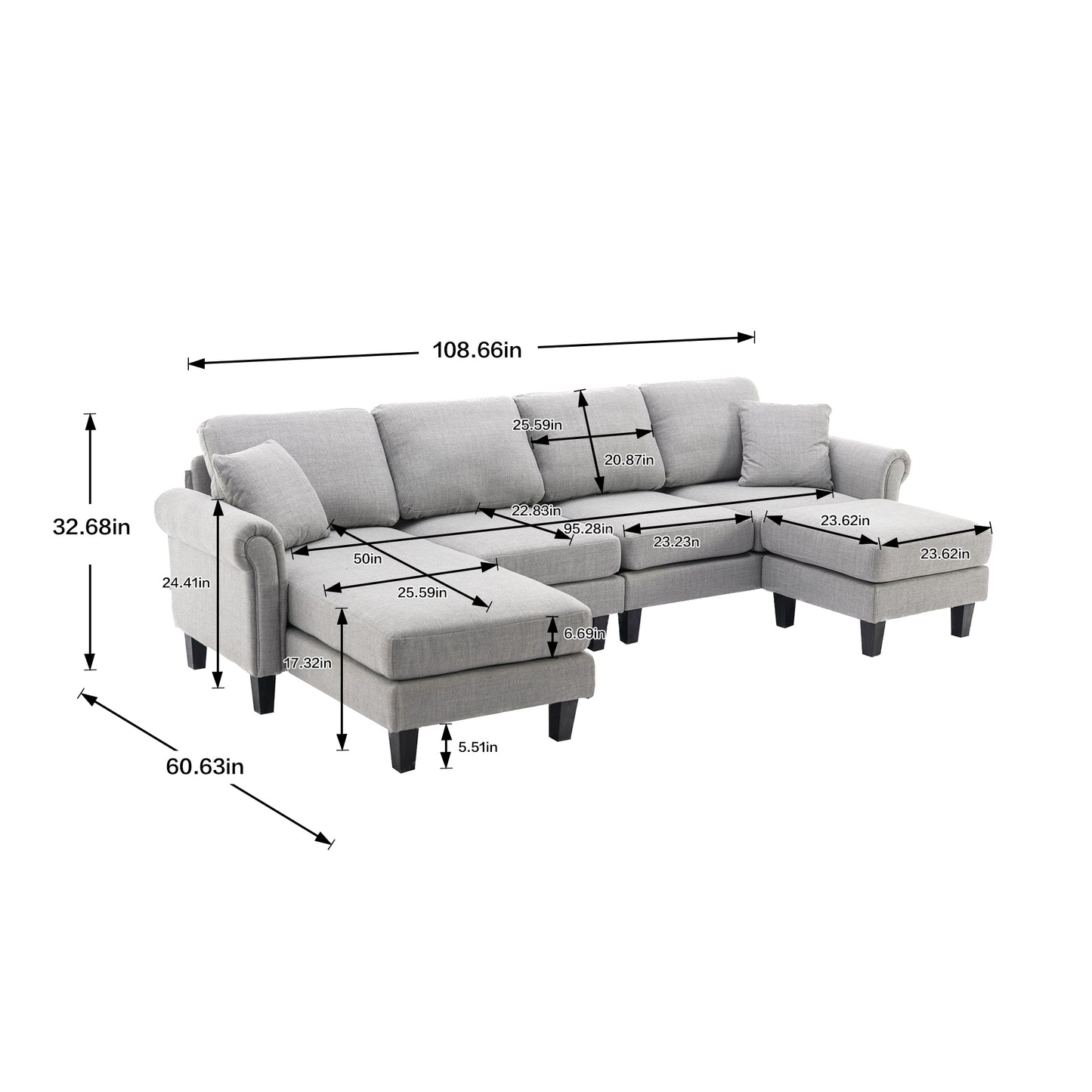 Accent sofa /Living room sofa sectional  sofa