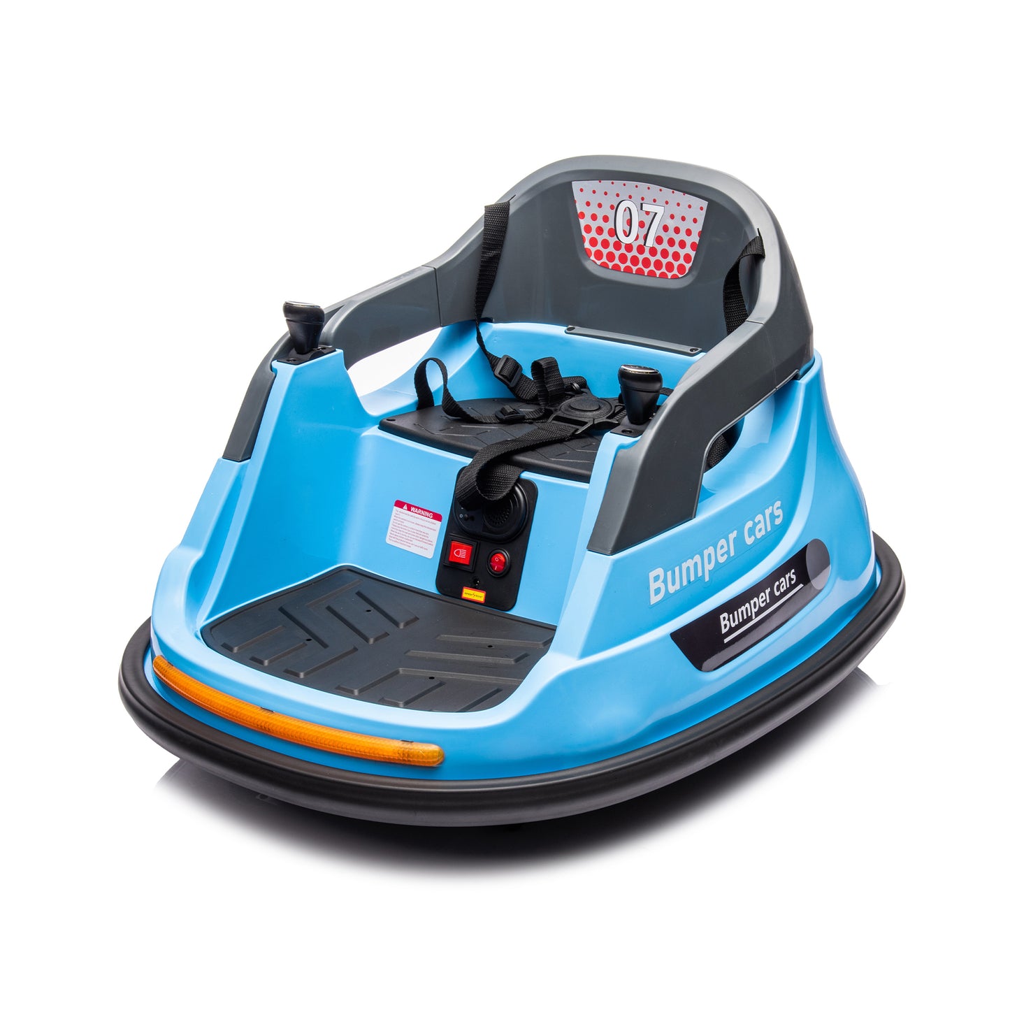 12V Ride-On Bumper Car for Kids with Remote Control and LED Lights