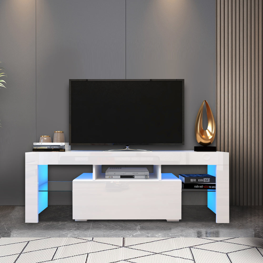 Modern LED Entertainment TV Stand with Elegant Design