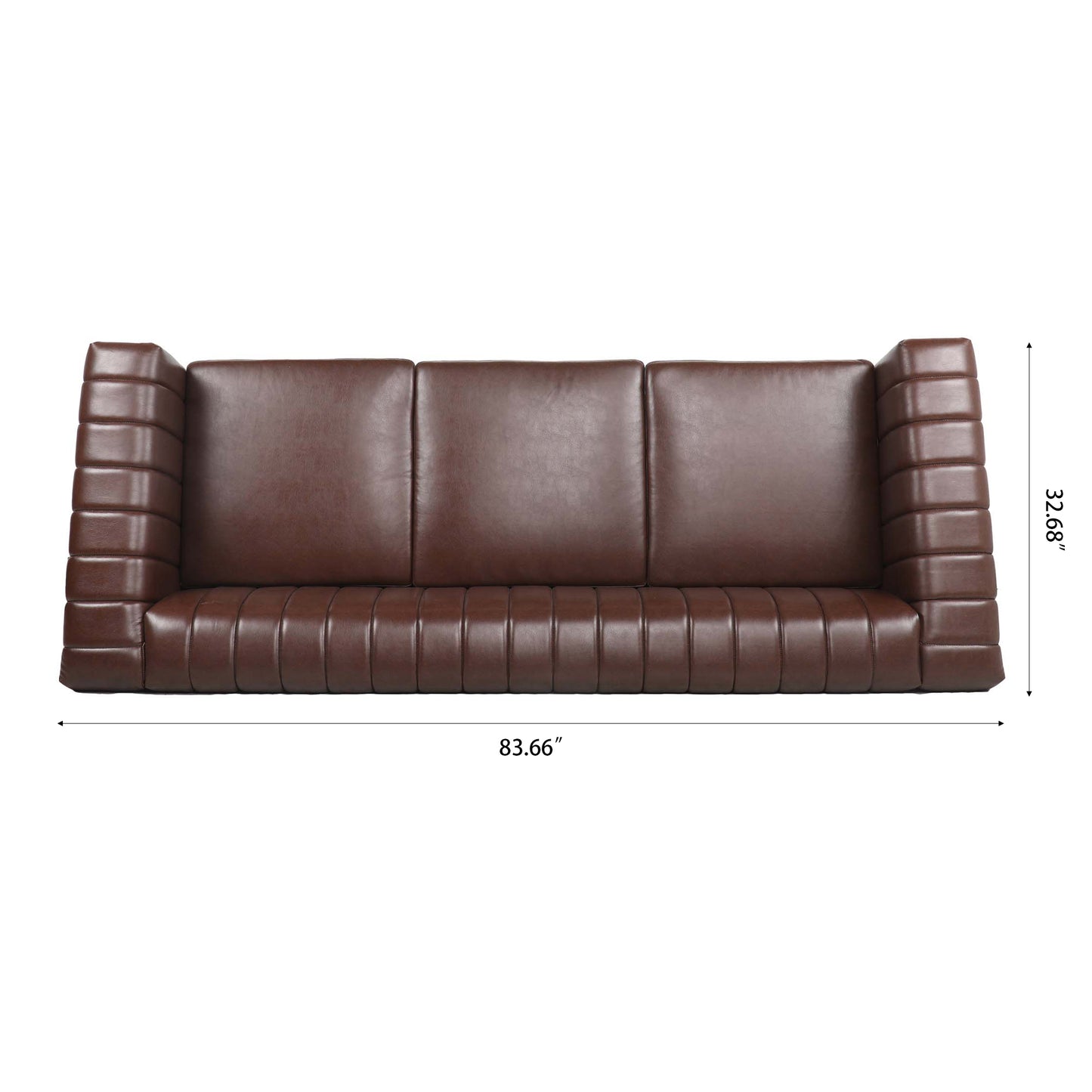 Traditional Square Arm 3 Seater Sofa with Removable Cushions