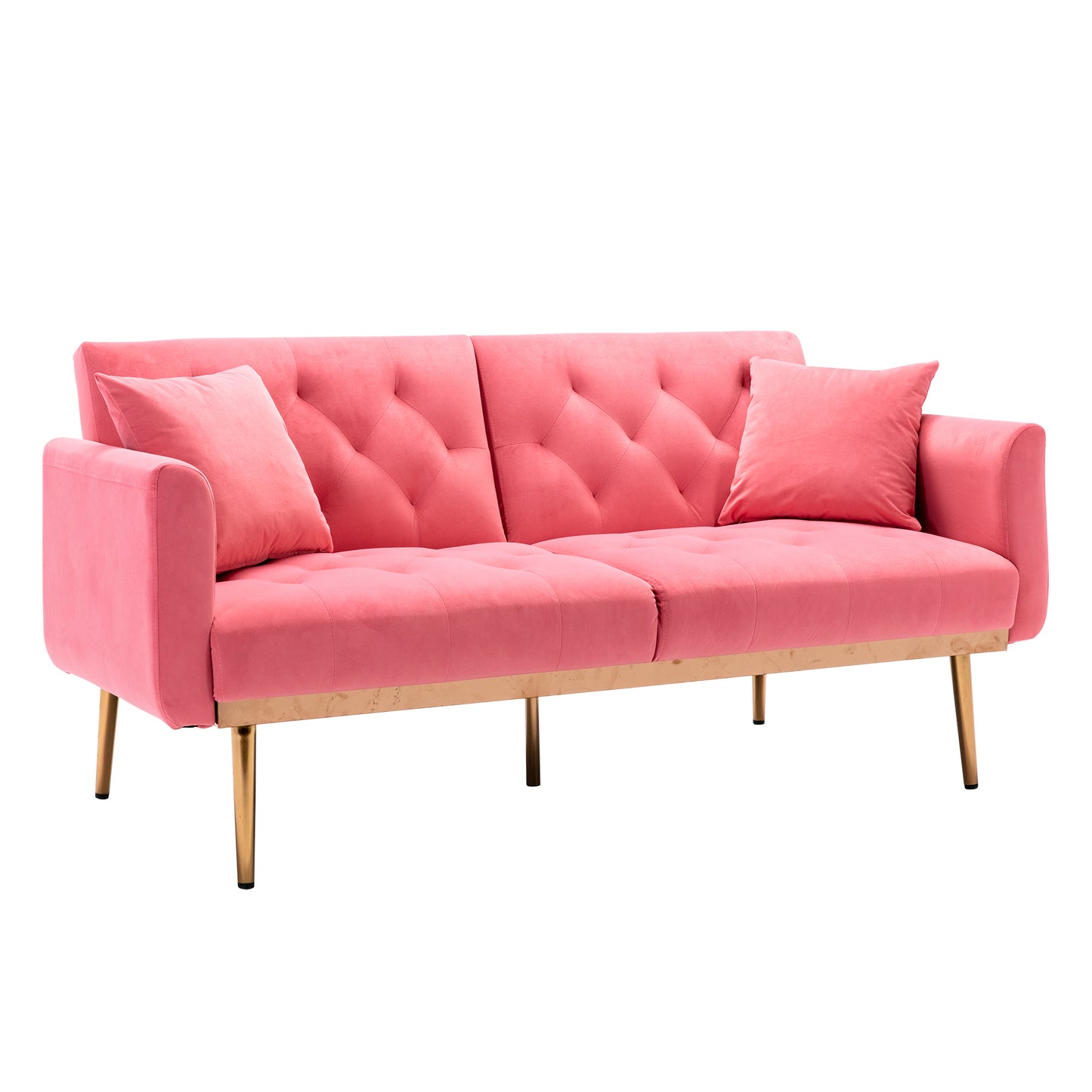 Velvet  Sofa , Accent sofa .loveseat sofa with metal  feet