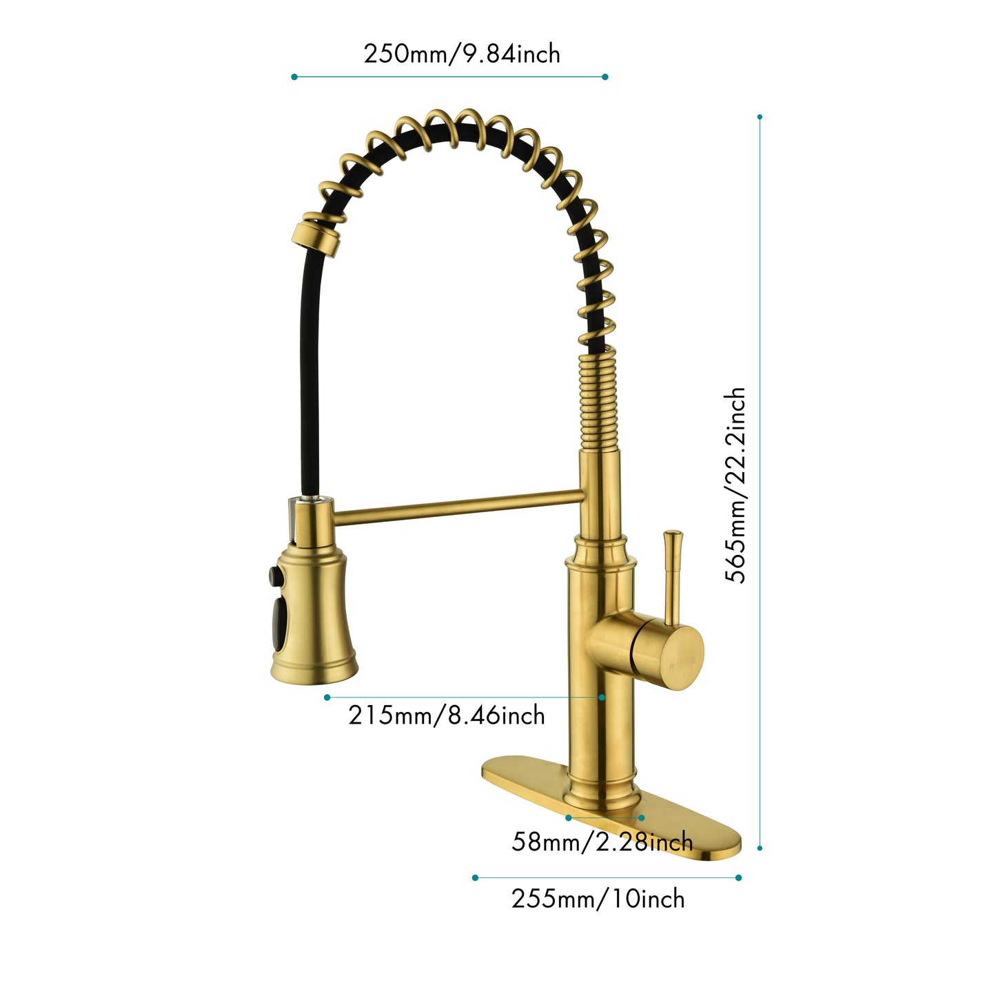 Kitchen Faucet with Pull Down Sprayer