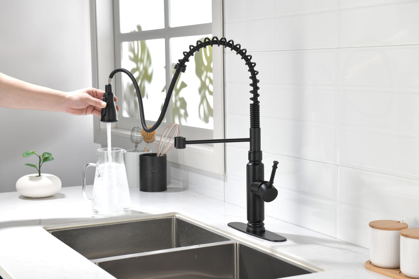 Touch Kitchen Faucet with Pull Down Sprayer