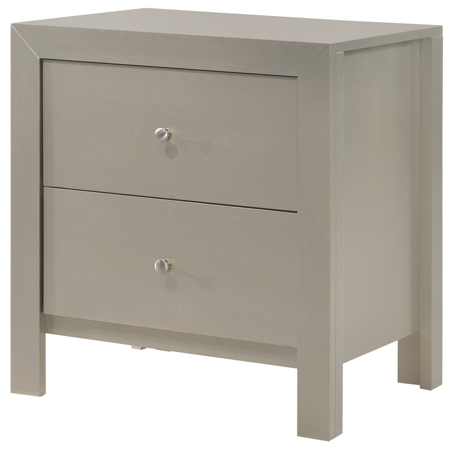 Burlington G2403-N Nightstand , Silver Champagne