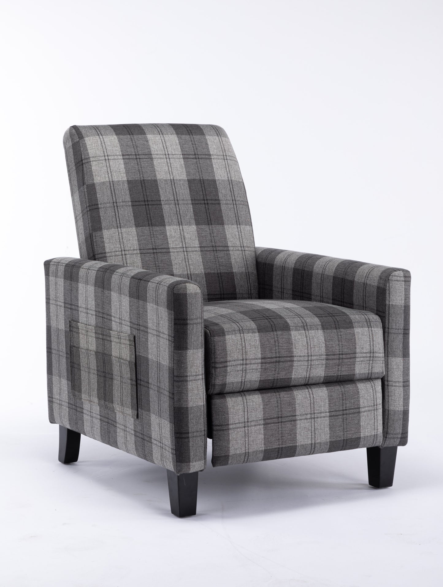 Grey recline chair,The cloth chair is convenient for home use, comfortable and the cushion is soft,Easy to adjust backrest Angle