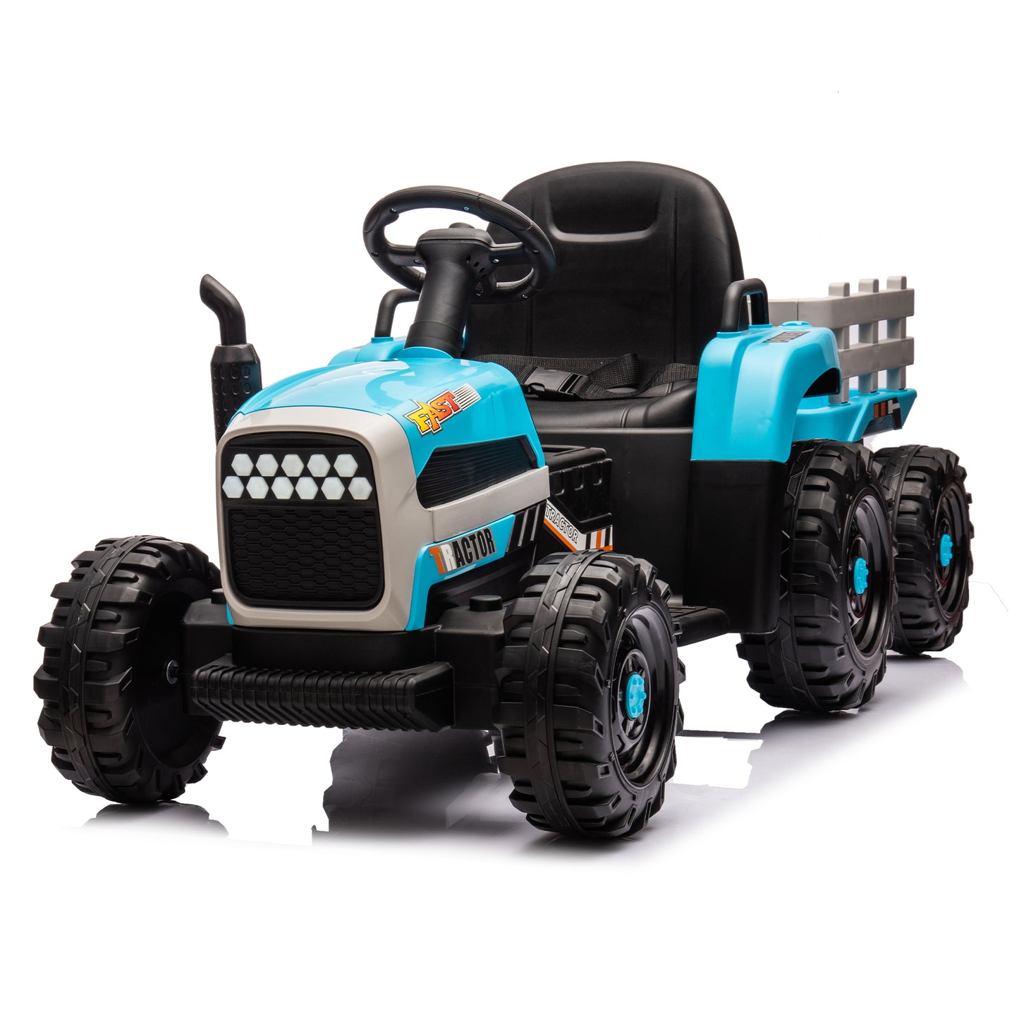 Electric Tractor Ride-On Toy with Remote Control and Luxury Features