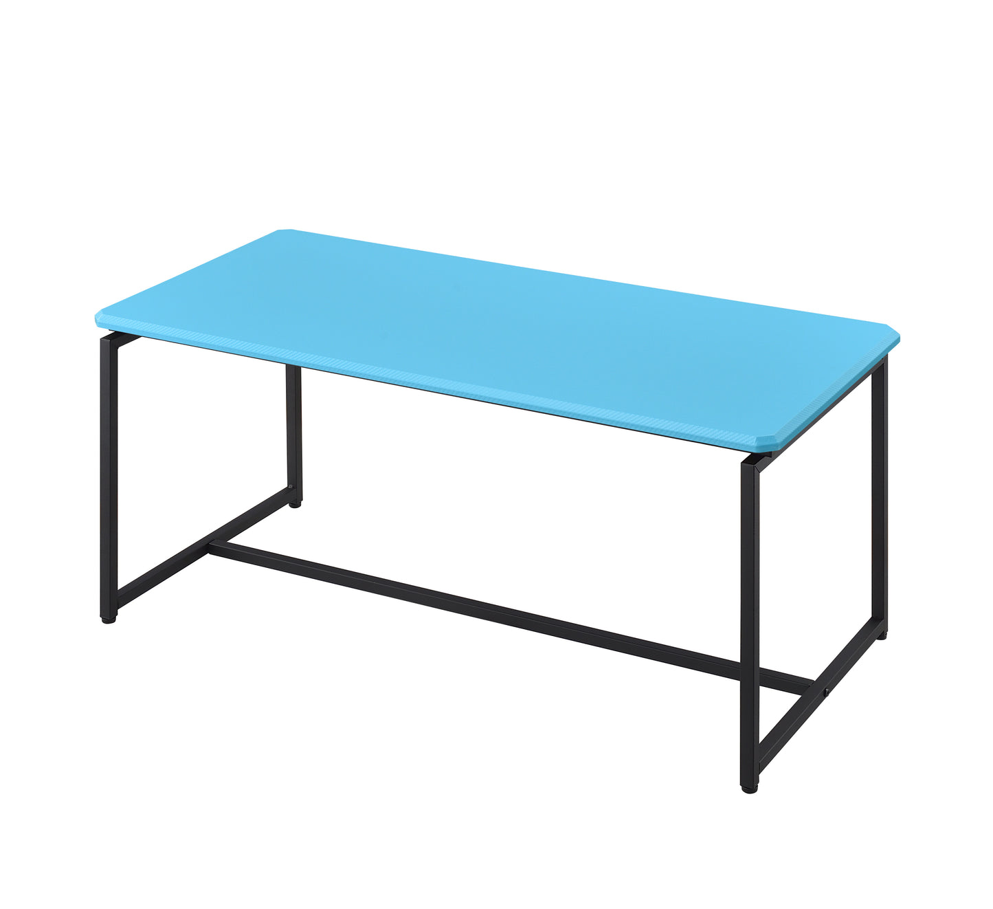 Blue Carbon Fiber Wrapped GT Coffee Table and End Table Set