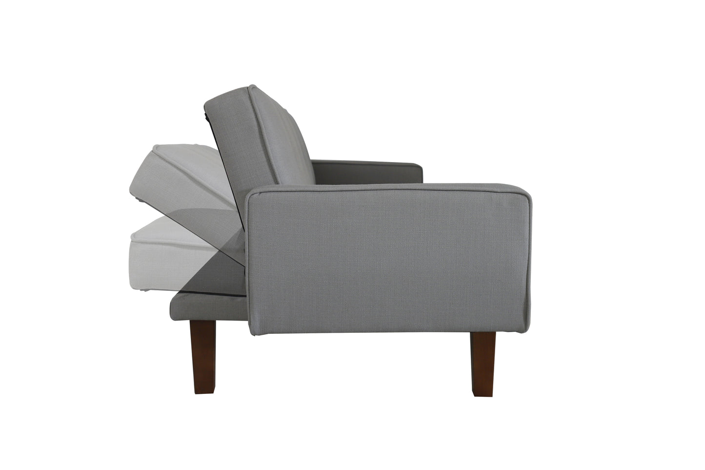 Contemporary Light Grey Sofa Bed for Small Spaces