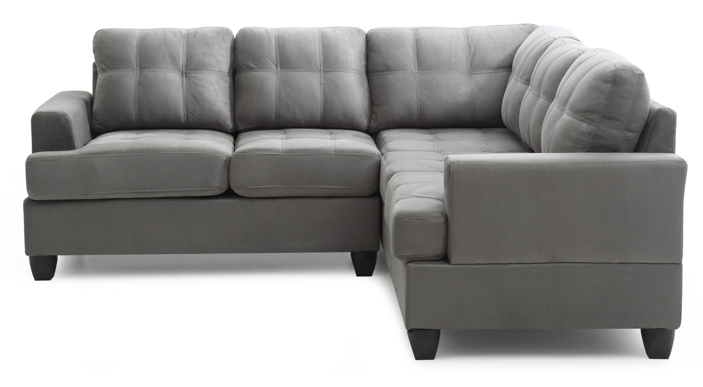 Sandridge G513B-SC Sectional Sofa, Elegant Gray