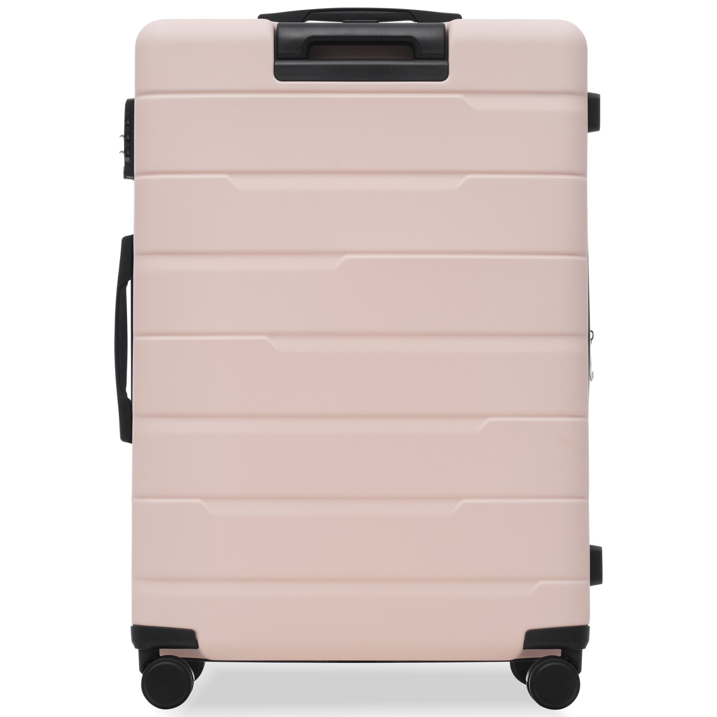 Luggage Sets 3 Piece Suitcase Set 20/24/28,Carry on Luggage Airline Approved,Hard Case with Spinner Wheels,Pink and Black