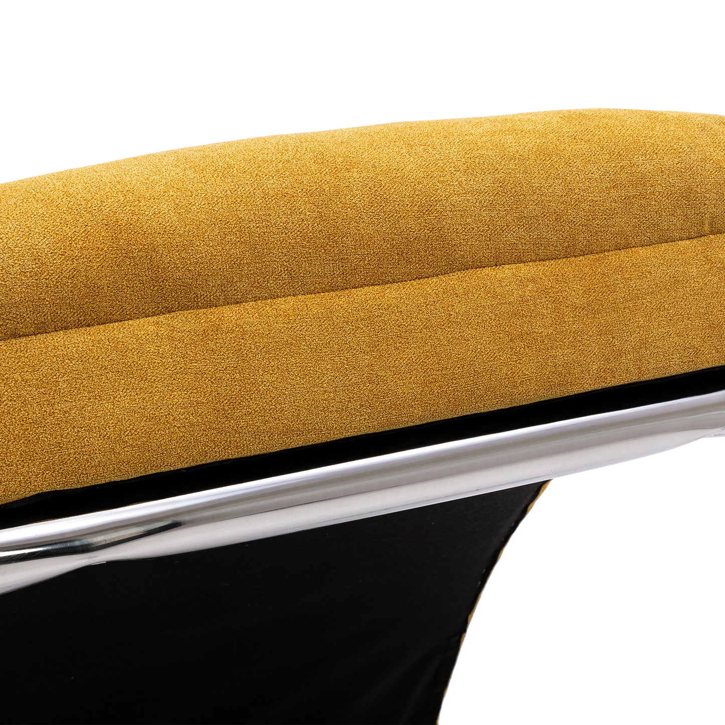 Linen Chaise Lounge Indoor Chair, Modern Long Lounger for Office or Living Room