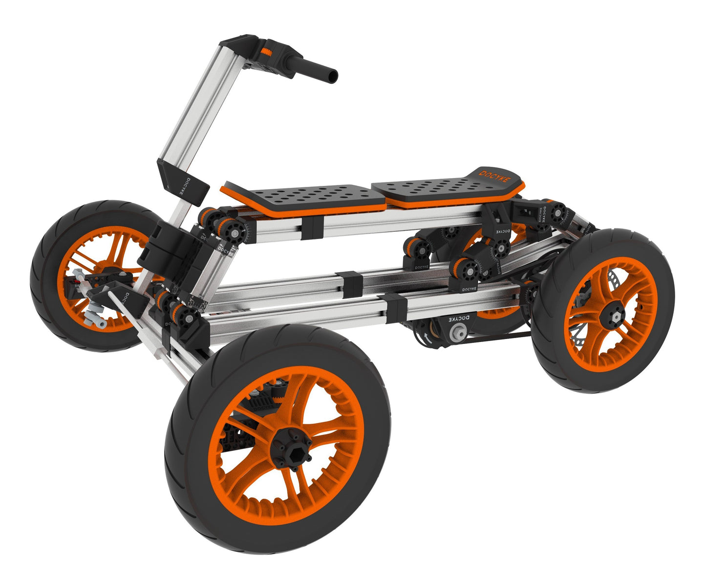 Electric Modular Kart: Customizable High-Strength Aluminum Design for Outdoor Sports and Family Fun