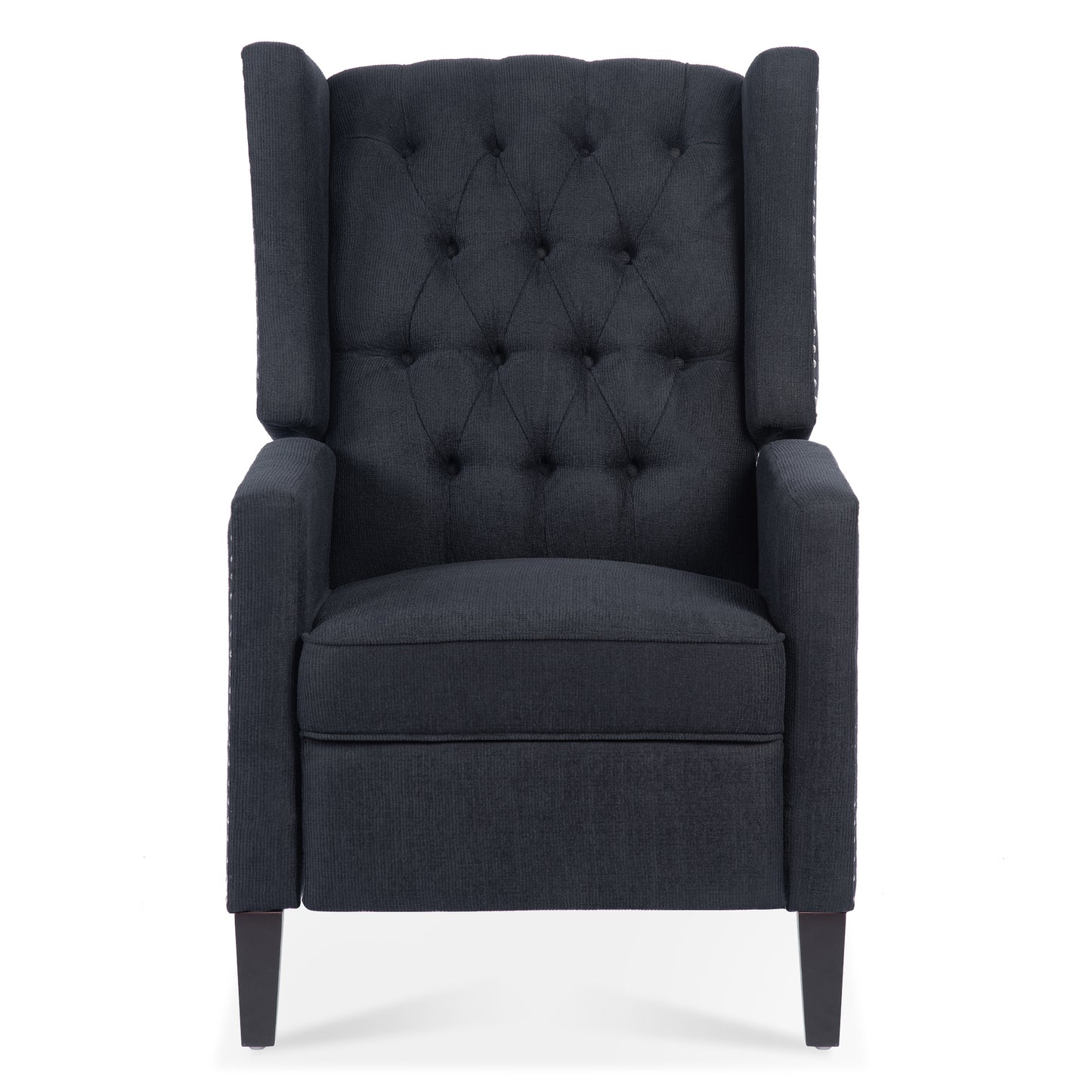 27.16 Wide Manual Wing Chair Recliner with Durable High Color Fastness Fabric