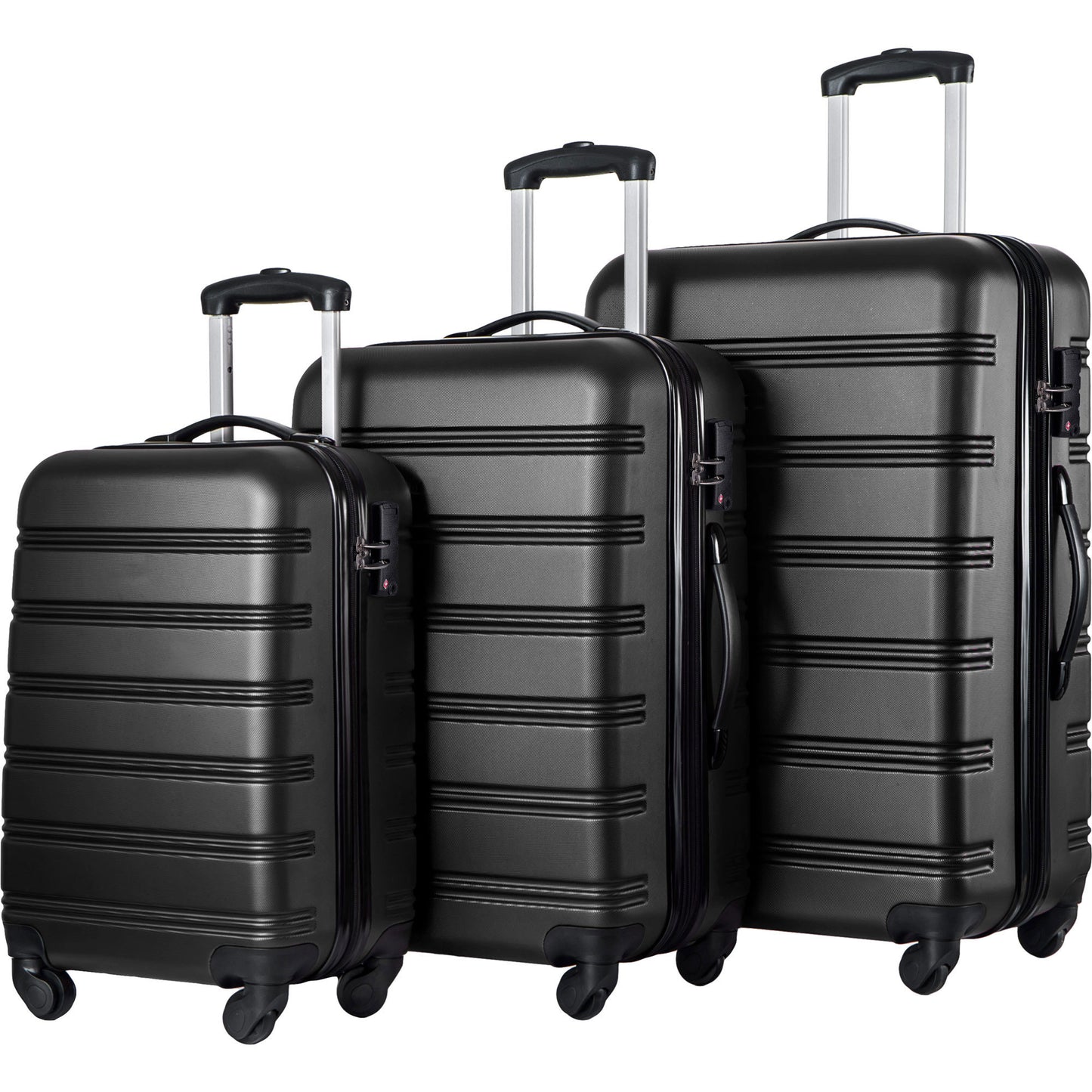 3 Piece Luggage Set Hardside Spinner Suitcase with TSA Lock 20" 24' 28" Available