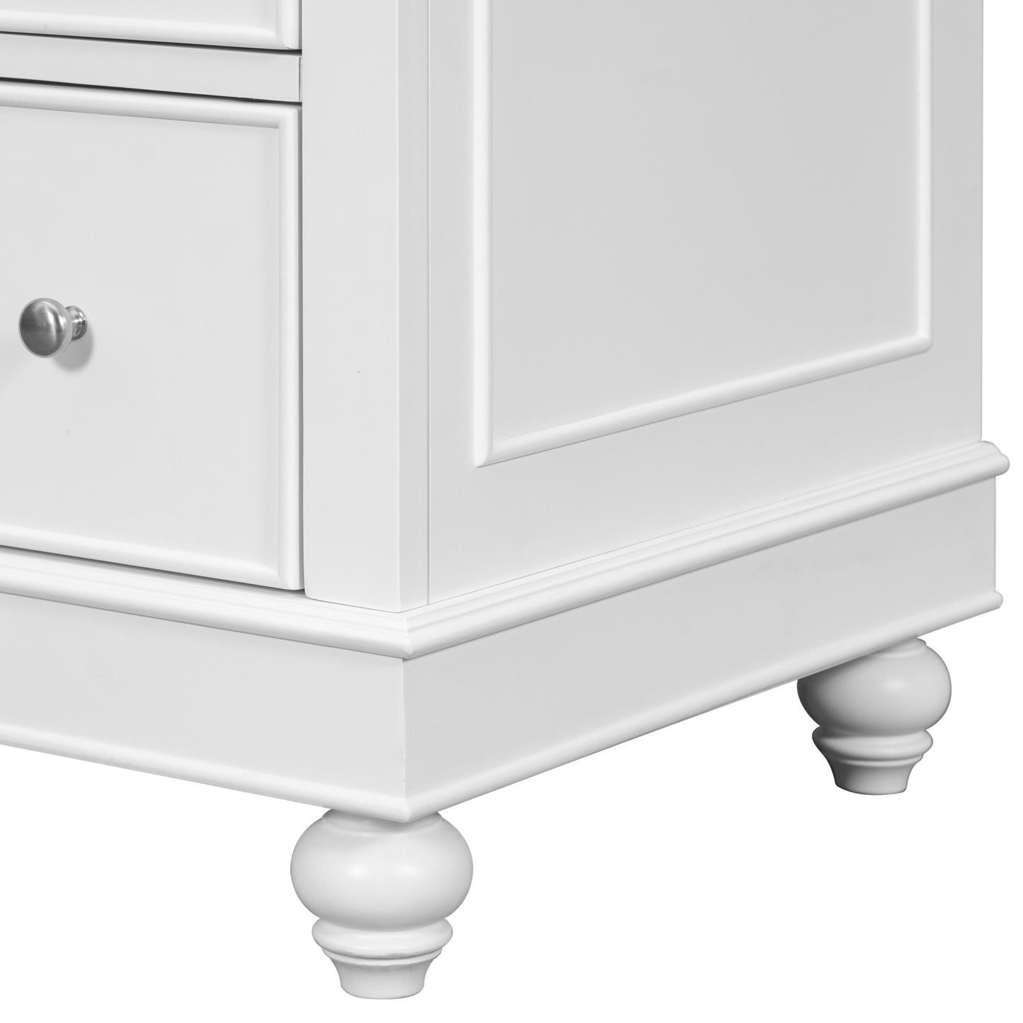 [Cabinet Only] 36" White Bathroom vanity(Sink not included)