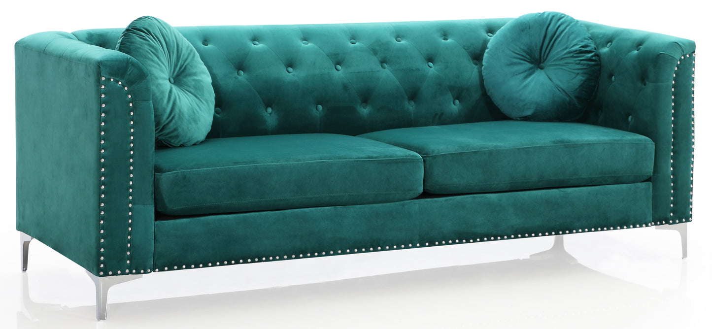 Pompano G895A-S Sofa ( 2 Boxes ) , GREEN